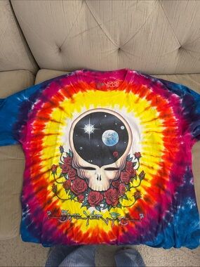 Oversized tee skull tie dye !